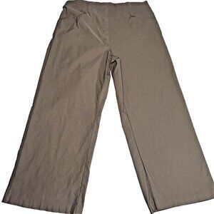 Tribal Pants Womens 14 Khaki Tan Stretch Pull On Waist Shaping